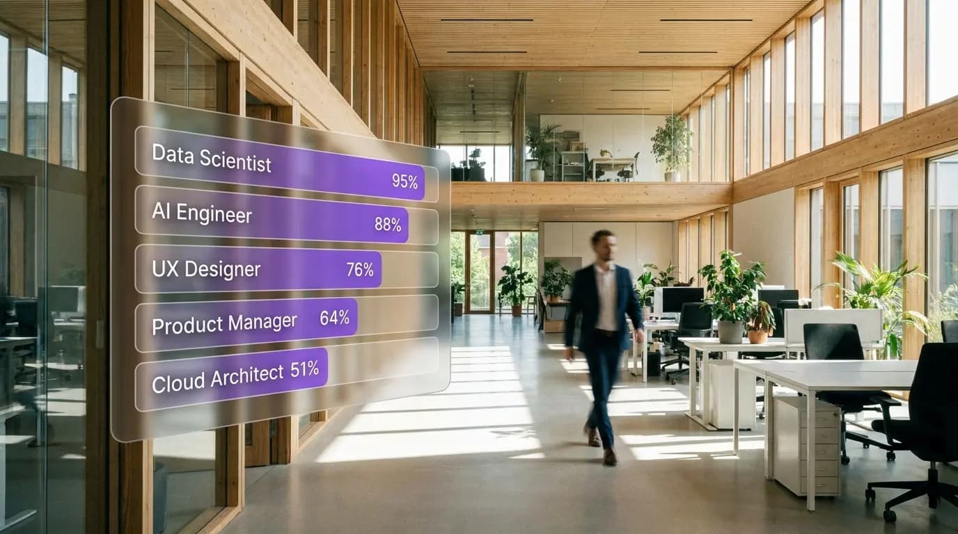 Job fit scores for different roles