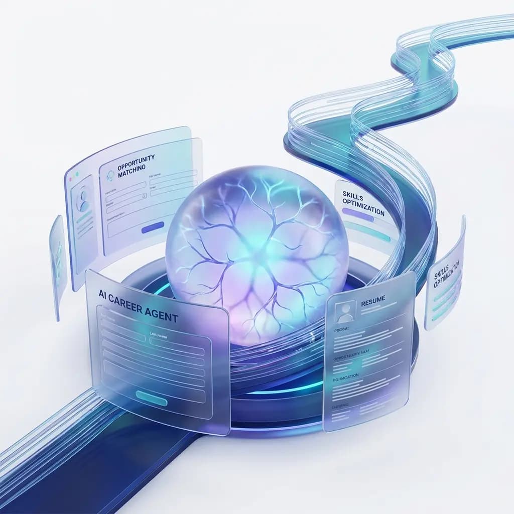 AI career agent illustration